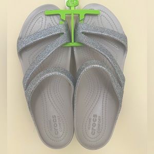 Crocs Silver Sandals